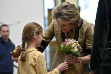 La reine des Belges Mathilde à Gand, le 30 janvier 2020