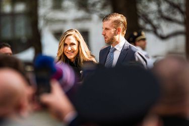 Lara et Eric Trump lors de la commémoration en faveur des vétérans à New York, le 11 novembre 2019.