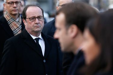 François Hollande lundi aux commémorations du 13 Novembre. 