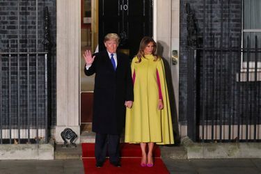 Donald et Melania Trump arrivent au 10 Downing Street à Londres, le 3 décembre 2019.