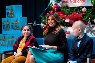 Melania Trump à l&#039;hôpital pédiatrique national de Washington, le 6 décembre 2019.