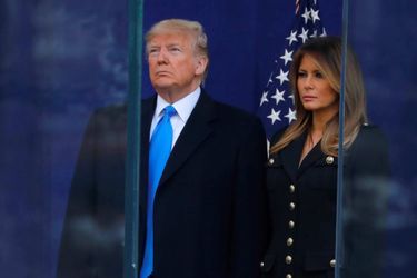 Donald et Melania Trump lors de la parade en hommage aux vétérans à New York, le 11 novembre 2019.