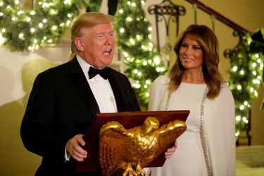 Donald et Melania Trump lors du Bal du Congrès, à la Maison-Blanche, le 13 décembre 2019.