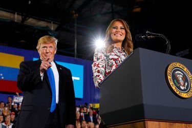 Melania Trump présente un discours avant celui de son mari à l'université de Floride, le 18 février 2019.