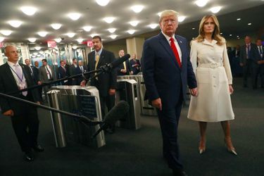 Donald et Melania Trump arrivent à l'Assemblée générale des Nations unies à New York, le 24 septembre 2019.