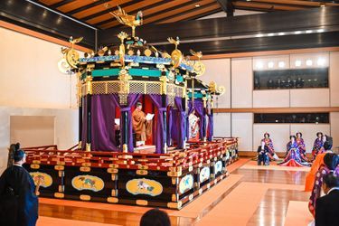 Cérémonie d&#039;intronisation de l&#039;empereur Naruhitu du Japon et de l&#039;impératrice Masako, le 22 octobre 2019