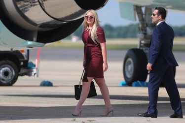 Tiffany Trump à la descente d'Air Force One, le 19 juin 2019.