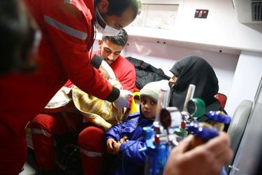 L&#039;évacuation s&#039;est achevée à la Ghouta, en Syrie, le 29 décembre 2017.