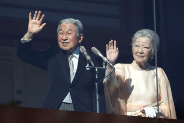 L&#039;empereur Akihito et l&#039;impératrice Michiko du Japon à Tokyo, le 23 décembre 2017