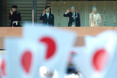 L&#039;empereur Akihito et l&#039;impératrice Michiko du Japon avec le prince Naruhito et la princesse Masako à Tokyo, le 23 décembre 2017