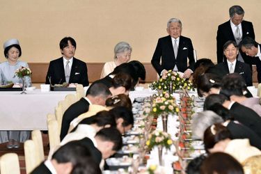 La famille impériale du Japon à Tokyo, le 23 décembre 2017