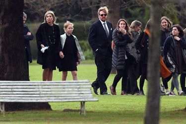 La reine Maxima des Pays-Bas avec sa famille aux funérailles de son père à Buenos Aires, le 10 août 2017 