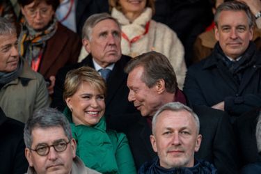 La grande-duchesse Maria-Teresa et le grand-duc Henri de Luxembourg à Esch-sur-Alzette, le 26 février 2022