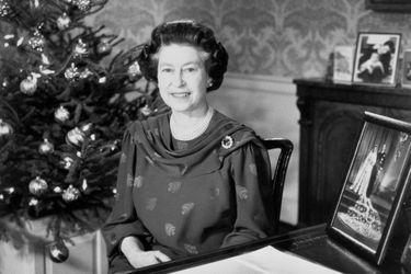 La reine Elizabeth II pour ses voeux de Noël 1987
