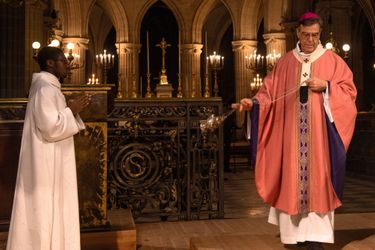 L’archevêque de Paris Mgr Aupetit célèbre la messe du troisième dimanche de l’Avent, le 15 décembre, à l’église Saint-Germain-l’Auxerrois