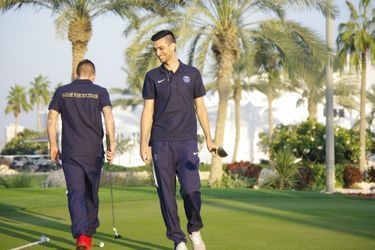 A Doha, les joueurs du PSG en toute décontraction
