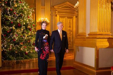 La reine Mathilde et le roi des Belges Philippe à Bruxelles, le 18 décembre 2019