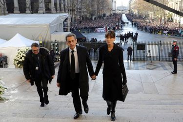 Carla Bruni et Nicolas Sarkozy à Paris, en décembre 2017.
