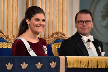 La princesse Victoria de Suède et le prince consort Daniel à Stockholm, le 20 décembre 2017