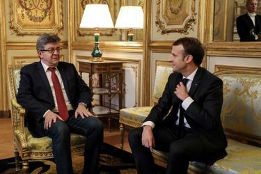 Jean-Luc Mélenchon, reçu à l'Elysée par Emmanuel Macron fin novembre. 