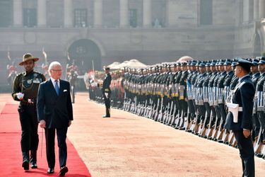 Le roi Carl XVI Gustaf de Suède à New Delhi, le 2 décembre 2019