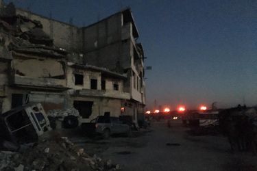 Quartier de Ramousseh, premier convoi à quitter le réduit rebelle le jeudi 15 décembre 2016