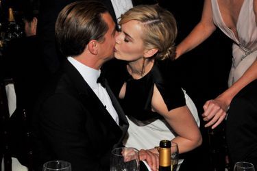 Kate Winslet et Leonardo DiCaprio aux Golden Globes 2012.