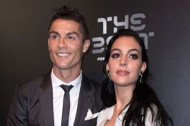 Georgina Rodriguez et Cristiano Ronaldo, le 23 octobre 2017 à Londres.
