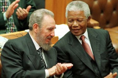 Avec Fidel Castro, en septembre 1998