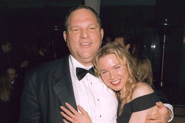 Harvey Weinstein et Renée Zellweger, le 25 février 2002 à Londres.