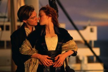 Kate Winslet et Leonardo DiCaprio sur le tournage de «Titanic»
