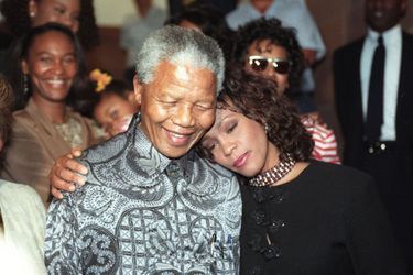 Avec Whitney Houston, en novembre 1994