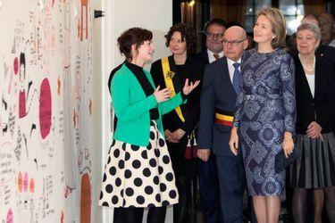 La reine Mathilde de Belgique à Gand, le 16 décembre 2015