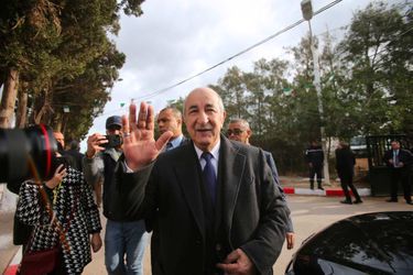 Abdelmadjid Tebboune va voter à Alger, le 12 décembre 2019.