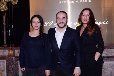 Hafsia Herzi, François-Xavier Demaison et Zoé Félix au Four Seasons Hotel George V à Paris le 7 décembre 2019