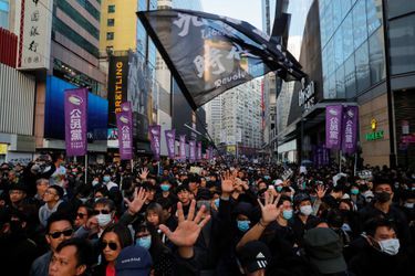 Manifestation à Hong Kong, le 8 décembre 2019.