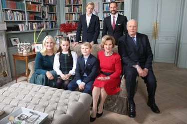 La famille royale de Norvège à Asker, le 14 décembre 2015