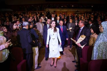 La reine Rania de Jordanie à Amman, le 14 décembre 2015