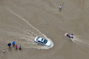 Des inondations en Chine.