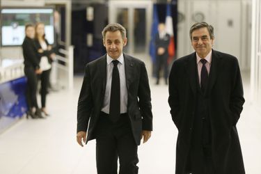 Nicolas Sarkozy et François Fillon en décembre 2014.