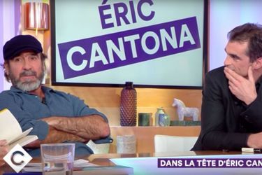 Eric Cantona sur le plateau de France 5. 