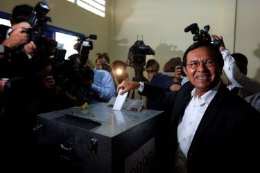 Kem Sokha du Parti du sauvetage national du Cambodge (CNRP) est toujours emprisonné.