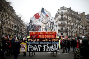 Dans la manifestation parisienne, jeudi.