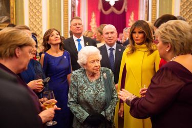 Melania Trump et la reine Elizabeth II à Buckingham Palace, le 3 décembre 2019.