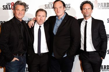 Kurt Russell, Tim Roth, Quentin Tarantino et Walton Goggins