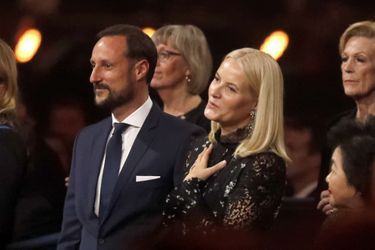 La princesse Mette-Marit et le prince Haakon de Norvège à Oslo, le 11 décembre 2017