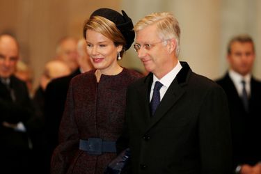 La reine Mathilde et le roi Philippe de Belgique à Malines, le 12 décembre 2015