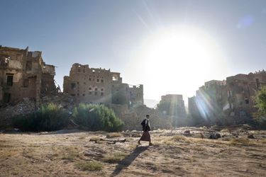 Le quartier de Rahban classé au patrimoine mondial de l&#039;UNESCO a été lourdement détruit par les bombardements aériens.