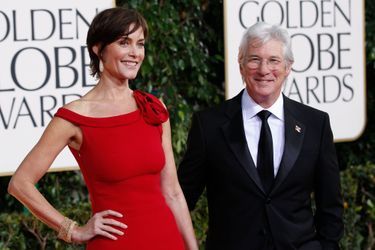 Carey Lowell et Richard Gere aux Golden Globes, en janvier dernier.