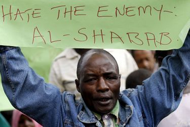 Une manifestation contre les miliciens islamistes d'Al-Shebab à Nairobi en avril dernier. 